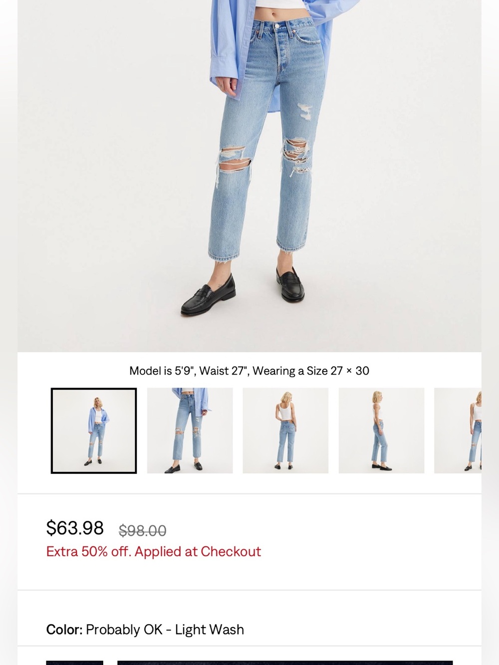Levi’s Wedgie Straight 25x26 Probably Ok